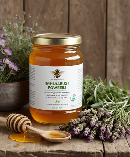 Kashmir Honey – Pure Wild Forest Honey from the Himalayas |Raw and unprocessed wild honey sourced from the pristine valleys of Kashmir | 250g Glass Jar